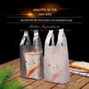 Saco de embalagem de xícara de chá de leite saco de plástico para viagem 500 mL Saco de xícara única saco de embalagem de chá de leite 700ml Bebida de xícara dupla