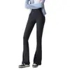 Pantalones de Campana Transfronterizos Lulu Trasero de Durazno Secado Rápido Cintura Alta Adelgazantes Deportes al Aire Libre Fitness Yoga Pantalones de Tiburón para Mujer