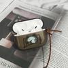 Funda protectora para auriculares AirPods para quedarse despierto hasta tarde gato transparente negro funda blanda Apple Bluetooth funda protectora para auriculares resistente a caídas