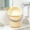 Balde de Plástico Espessado, Balde de Lavanderia Portátil, Conjunto de Baldes Multifuncionais Domésticos para Armazenamento de Água, Balde de Grande Capacidade para Estudantes de Dormitório