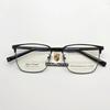 Gafas de Armazón Completo Casual de Negocios para Hombre 88021 Ultra Ligeras Armazón Semi de Titanio Acero Plástico Super Elástico Resistencia Patillas de Espejo