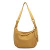 Bolsa Transversal Simples de Grande Capacidade Estilo Japonês para Mulheres, Bolsa de Ombro Leve com Textura de Nylon, Bolsa Versátil e Fashionável Tipo Bolinho para o Dia a Dia de Mulheres