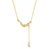 Spike Ping An Colar de Prata Esterlina 925 Feminino Design de Nicho Leve Luxo Borla Clavícula Corrente Tanabata Ins Pingente Spike