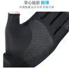 En Stock Nuevos Guantes de Seda Helada Finos Antideslizantes de Medio Dedo para Mujer, Diseño de Dos Dedos Expuestos, Guantes para Hombre para Reparto y Servicio de Comida