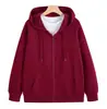 Sudadera ligera con cremallera y logo personalizado, sudadera holgada para pareja, sudadera de hombre talla grande de 260 g