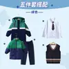 Uniformes para Escuela Primaria y Secundaria, Chaquetas Largas, Chaquetas de Algodón, Conjuntos de Tres Piezas, Uniformes Gruesos de Clase para Primavera, Otoño e Invierno, Uniformes de Jardín de Infancia