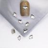 Pacote inteiro de 1440 peças atacado branco plana em forma especial diamante super brilhante pequena gota de chuva prego diamante jóias quadrado amor strass