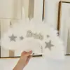 Abanico de Plumas para Novia Más Vendido Transfronterizo con Decoraciones de Estrella de Perlas y Pedrería para Bodas y Fiestas, Suministro de Etsy