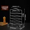 Estante Ovalado de Acero Inoxidable de Múltiples Niveles para Platos, Estante para Platos de Tienda de Pollo en Olla, Estante para Pollo Crujiente, Estante para Hot Pot de Res