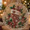 Novo produto transfronteiriço Decoração Pendente de Guirlanda de Natal Papai Noel Ornamento Acrílico DIY de Natal Papai Noel