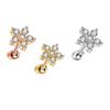 Brincos de Zircônia com Fio Amazon para Mulheres Aço Inoxidável Joias para Piercing Brincos Osso da Orelha Cartilagem Tragus