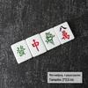 Mini Conjunto de Mahjong com 4 Peças, Resina de Cristal Feito à Mão DIY para Capa de Celular, Materiais para Suporte de Mahjong Trazedor de Sorte