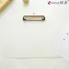 Clip de plástico PP transparente para tablero de escritura, férula para escribir notas, archivador, clip para menú, clip para facturas, tamaño A4 y A5.