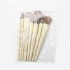 Set de 10 Brochas de Maquillaje, Brocha para Iluminador de Cerdas Suaves, Brocha para Polvos Sueltos, Brocha para Rubor, Set Completo de Brochas, Herramientas de Belleza, Set de Brochas de Maquillaje