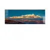 Luz Dourada na Montanha Sala de Estar Pintura Decorativa com a Montanha ao Fundo Mural de Parede para Fundo de Sofá Paisagem de Montanha e Água de Alto Padrão Pintura de Pendurar