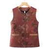 Ropa Nueva de Primavera para la Abuela, Chaqueta Chaleco de Estilo Nacional de Gama Alta, Chaleco sin Mangas para Mujeres Mayores de 70 y 80 Años