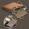 Bolsa de almacenamiento degradable viento simple bolsa de papel papel de envolver lavable papel kraft cubierta de cuaderno etiqueta se puede coser