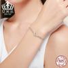 Evelle Pulsera de moda europea y americana de plata esterlina S925 pulsera elegante sin fin de plata esterlina Y SCB037