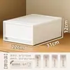Caja de Almacenamiento de Ropa Tipo Cajón Almacenamiento y Organización para el Hogar y la Cocina Caja de Almacenamiento de Plástico Caja de Almacenamiento de Cosméticos de Escritorio
