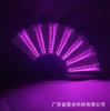 Ventilador luminoso LED de 10 pulgadas, abanico plegable, trémolo, discoteca, abanico blanco, bar, KTV, ambiente de baile cuadrado, accesorios para la reunión anual