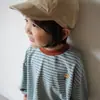 Liquidação de Tamanhos Descontinuados, Sem Devoluções ou Trocas. Blusas de Outono Infantis, Camisetas Listradas de Manga Longa para Meninas, Blusas de Desenho Animado para Meninos