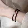 Pulseira de Granada Natural para Mulheres, Contas de Cristal, Contas da Sorte de Jade Hetian, Luxo Leve, Nicho, Exquisite