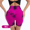 ¡Wow, shorts de yoga sin costuras de tiro alto tie-dye personalizados, alta elasticidad, ligeramente compresivos, moldeadores de glúteo tipo durazno, para deportes, correr y fitness - una elección de moda
