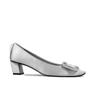 2026 Início da Primavera Rv Salto Médio Sapatos Femininos Individuais Bico Quadrado Cetim Strass Socialite Sapatos de Casamento Sapatos de Trabalho Atacado Moda