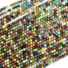 Cor misturada flor mágica Imperador Royal pedra 4-10mm brilhante rodada Beads Imperession Jasper Beads