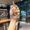 Llavero de Abalorios Acrílicos Pintados a Mano DIY Cadena para Teléfono de Tulipán Encanto de Cuentas Pequeñas de Chica Dopamina Linda