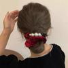 Elástico de cabelo de veludo de alta qualidade para rabo de cavalo grande feminino, elegante, com alta elasticidade, não machuca o cabelo