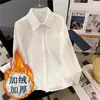 Jaqueta Cardigan Cáqui Estilo Coreano Estilo Preppy Feminina Suéter de Tricô Outono e Inverno Novo Ins Solto Gola V Manga Longa Cor Lisa