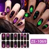 Filme para Decoração de Unhas de Halloween Zhengxiang Glow-in-the-Dark Transfronteiriço, Estilo Europeu e Americano Personalizado, Design de Aranha Escura, Adesivos de Unha Autoadesivos