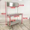 Supermercado Acero Inoxidable Mesa de Promoción Exhibidor Portátil Puesto de Bocadillos de Prueba Carrito Pequeño Publicidad Mesa de Promoción Móvil para el Suelo