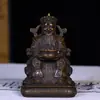 Adorno de Latón Dios de la Riqueza Ruyi Cuenco del Tesoro Dios de la Riqueza Decoración para el Hogar y la Oficina Casa de Ofrendas Regalo de Inauguración