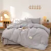Conjunto de cama aconchegante estilo nórdico para o quarto, incluindo capa de edredom, lençol de baixo, fronha, conjunto completo de quatro peças