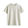 Uau Camiseta Pesada Personalizada 270g Algodão Puro Masculina e Feminina Algodão Solto Retro Ami Cáqui Cor Pura Manga Curta