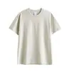 Camiseta Artesanal de Tejido de Barril 100% Algodón para Hombres y Mujeres, Sin Costuras Laterales, Top de Punto Transpirable, Fuerte Fabricante OEM, Venta al por Mayor OEM