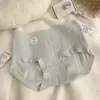 Ropa Interior Antibacteriana 7A Algodón Puro Niñas Algodón Puro Sin Costuras Cintura Media Shorts Triángulo Ropa Interior para Mujer