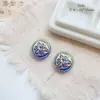 Vidrio checo doméstico vintage hortensia mariposa oso hojas hechas a mano trazado oro pulsera DIY material accesorios