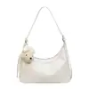 Bolsa de Grande Capacidade Feminina 2026 Novo Estilo Bolsa Transversal Bolsa Feminina Moda Retro Tendência Cor Sólida Ombro Único Axila Bolsa Feminina