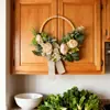 Guirnalda de Cuentas de Madera Artificial para Primavera y Verano de Amazon Transfronterizo Colgante de Pared Restaurante Hogar Colgante de Puerta Decoración de Fondo de Boda