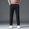 Pantalones Casuales de Moda para Hombre Lyocell Lujo Accesible Rectos Ajustados para Hombre Primavera y Otoño Nuevos