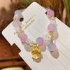 Pulsera de cuentas estilo étnico nuevo caja de regalo al por mayor pulsera de cristal de imitación adornos de mano con textura de mariposa puesto del mercado nocturno