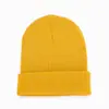 Gorro Suave para Esquiar Color Caramelo Sombrero Melón Gorro de Punto Doble Transfronterizo Amazon Moda en stock