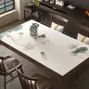 Nova Toalha de Mesa de Couro Sintético Imitação Estilo Chinês, Não Lavável, à Prova d'Água, à Prova de Óleo, Resistente ao Calor, Retangular, para Uso Doméstico em Sala de Estar, Mesa de Jantar, Tapete de Mesa de Centro