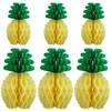 Fiesta de Cumpleaños Hawaiana Bola de Panal de Piña Papel de Panal Decoración de Frutas Creativa Bola de Flores Irregular Decoración Colgante Estilo Americano