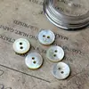 Botón de Concha Vintage de Nicho Piezas de Uñas Embellished para Uñas Joyería Hecha a Mano Concha de Mariposa Blanca Joyería de Uñas Satinada Nuevo