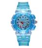 Stock Listo Reloj Luminoso Infantil Princesa Su Princesa Aisha Luz de Colores Intermitente Reloj de Regalo para Niña