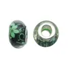 Color Verde Estilo Europeo y Americano Resina Cuentas de Agujero Grande Pulsera Accesorios Joyería Accesorios DIY Perforado Pedrería Cuentas Sueltas Transfronterizo